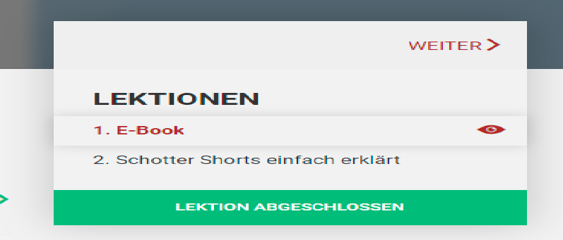 Schotter Shorts Videokurs