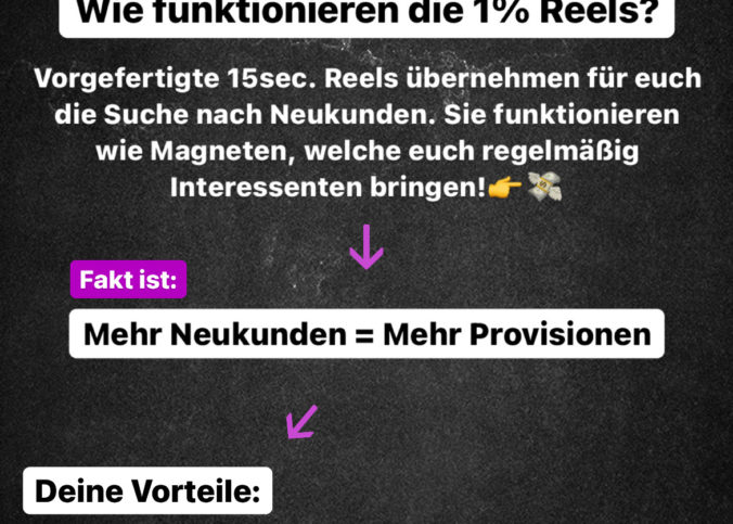 1% Reels Erfahrungen